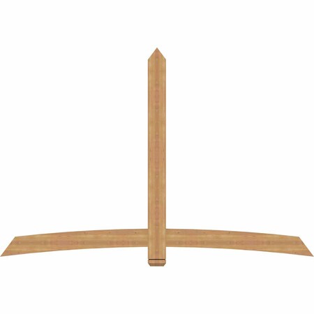 Ekena Millwork Bellingham Timber Gable Bracket, Western Red Cedar, 96"W x 64"H x 1 1/2"D x 5 1/2"F, 16/12 Pitch GBW096X64X0206BEL00SWR